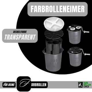 All In" 3er BUNDLE - 1 Farbrolleneimer + 4 Premium Rollen + Reinigungsbürsten Set