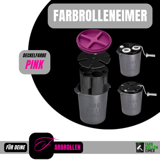 All In" 3er BUNDLE - 1 Farbrolleneimer + 4 Premium Rollen + Reinigungsbürsten Set
