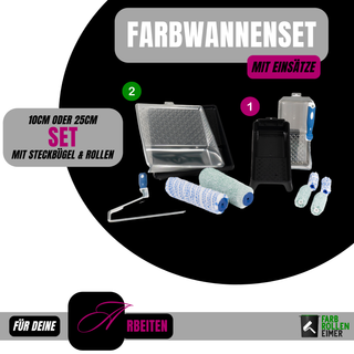 Farbwannenset 10cm & 25cm