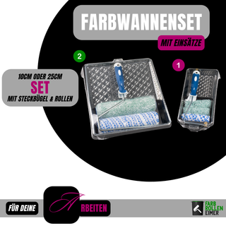 Farbwannenset 10cm & 25cm