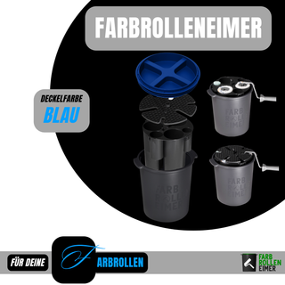 All In" 3er BUNDLE - 1 Farbrolleneimer + 4 Premium Rollen + Reinigungsbürsten Set