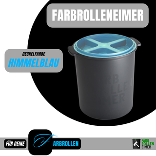 All In" 3er BUNDLE - 1 Farbrolleneimer + 4 Premium Rollen + Reinigungsbürsten Set