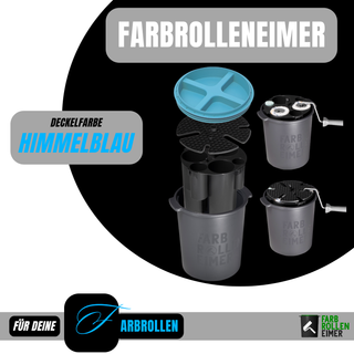 All In" 3er BUNDLE - 1 Farbrolleneimer + 4 Premium Rollen + Reinigungsbürsten Set